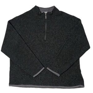 Walter Hagen Men's Dark Gray Half-Zip Sweater. Size XL. 51% Wool.